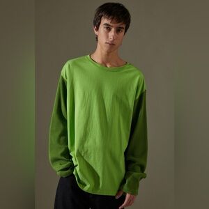 Waffle sleeve blocked long sleeve Tee